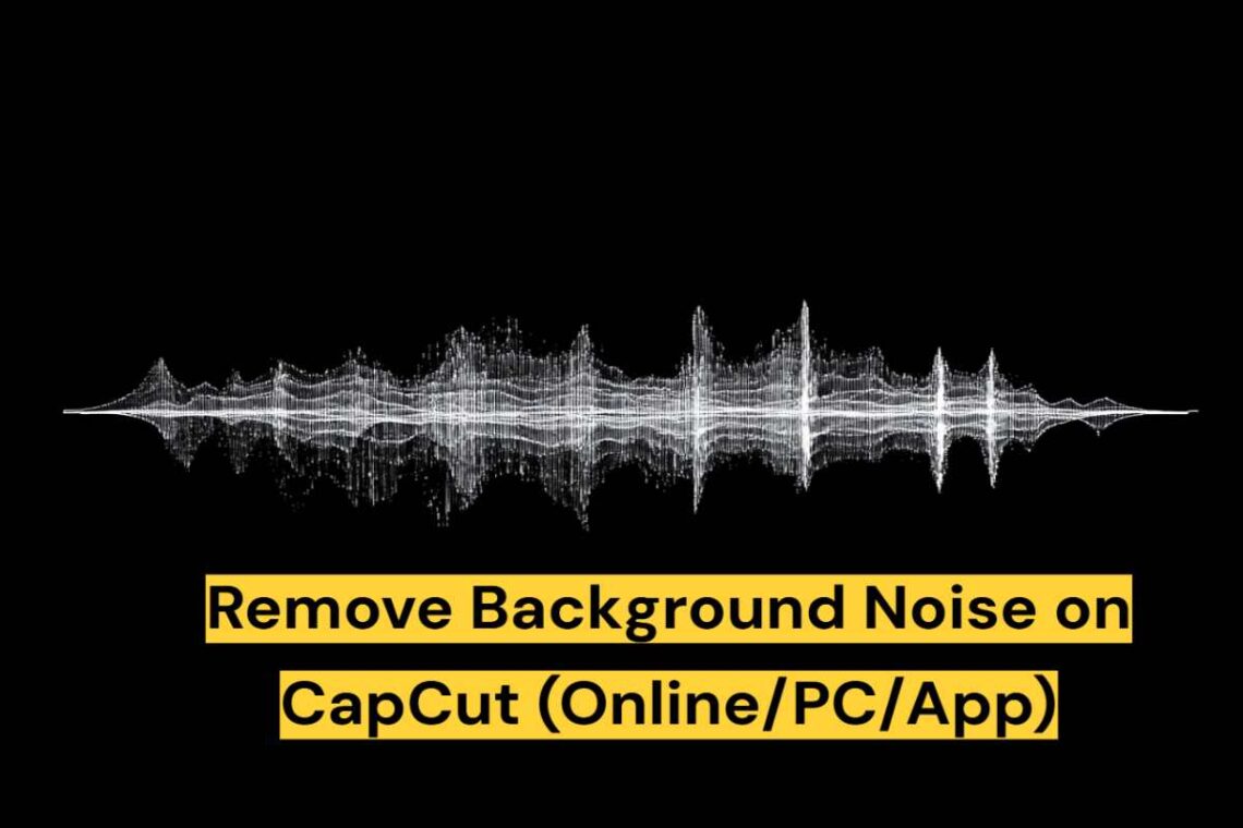 Remove Background Noise on CapCut (Online_PC_App)