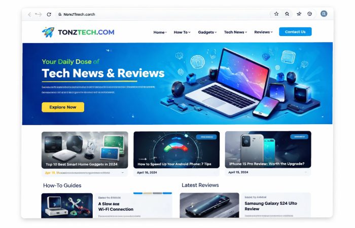 Overview of Tonztech com