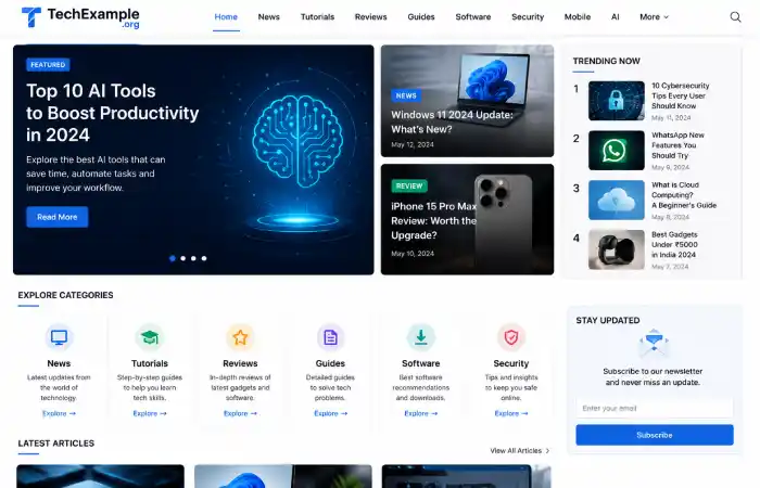 techexample org about