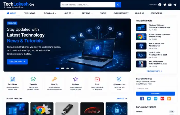techlokesh-org what is