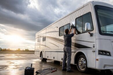 RV hail damage repair