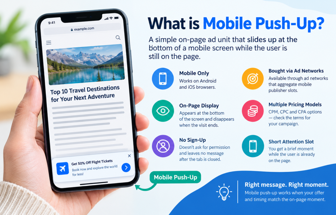 Mobile Push-Up Ad